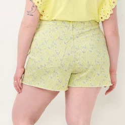 Plus Size LC Lauren Conrad High-Waisted Cut Off Shorts -Kohl's store 5584501 ALT