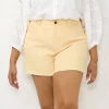 Plus Size LC Lauren Conrad High-Waisted Cut Off Shorts