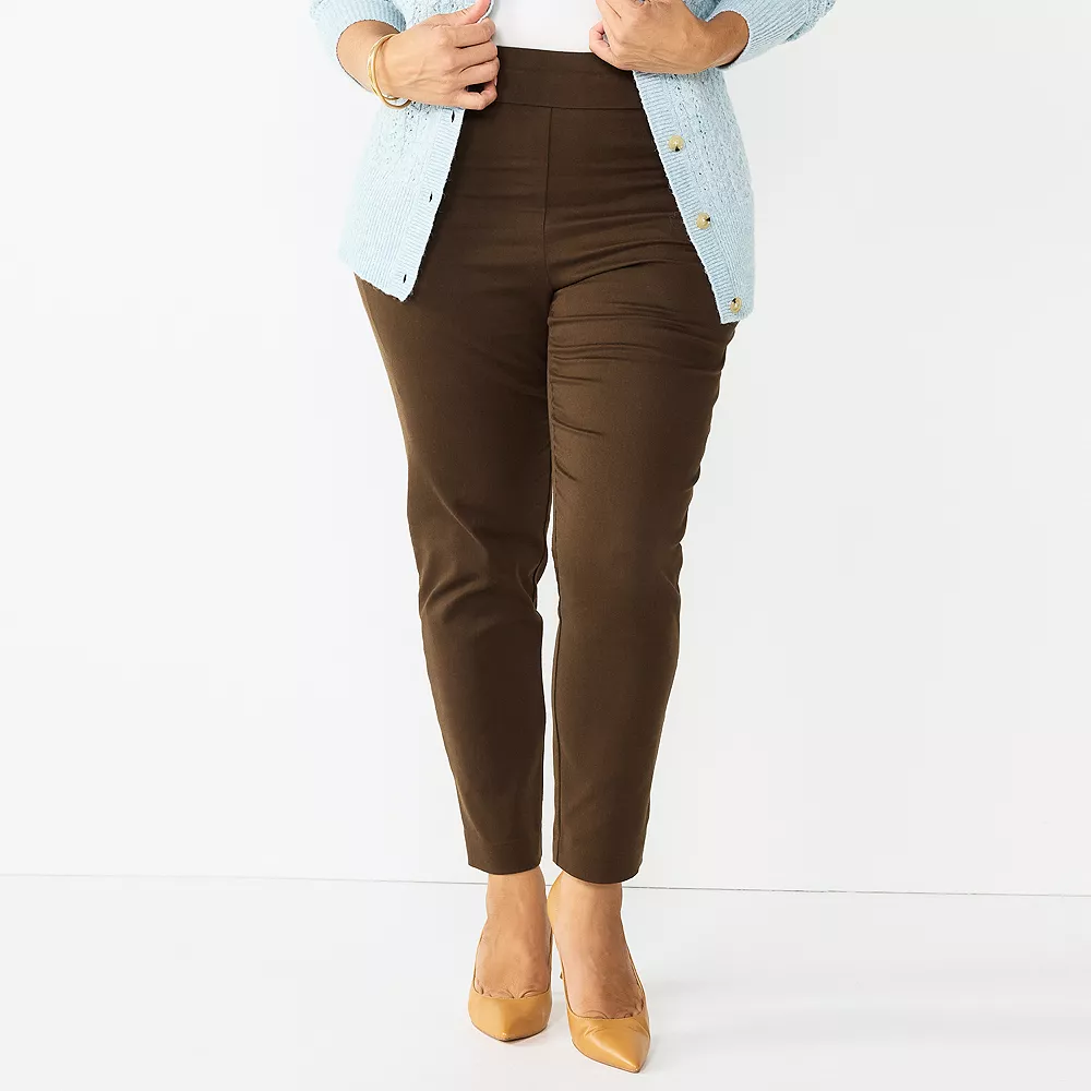 Plus Size Women's Croft & Barrow® Effortless Stretch Pull-On Straight Pants 1 Plus Size Women's Croft & Barrow® Effortless Stretch Pull-On Straight Pants