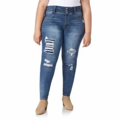 Juniors' Plus WallFlower High-Rise Sassy Ankle Jeggings 14 Juniors' Plus WallFlower High-Rise Sassy Ankle Jeggings -Kohl's store 5588848 Ashton