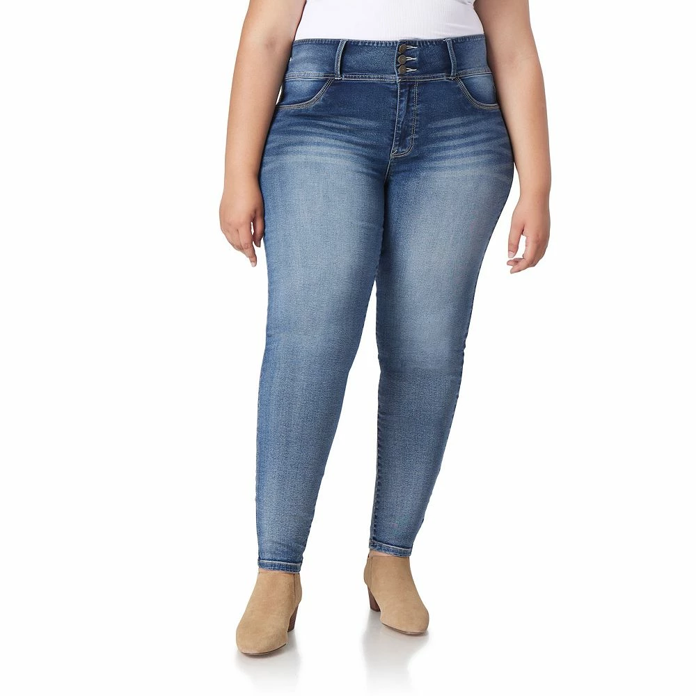 Juniors' Plus WallFlower High-Rise Sassy Ankle Jeggings 6 Juniors' Plus WallFlower High-Rise Sassy Ankle Jeggings - Image 6