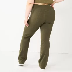 Juniors' Plus Size SO® Crossover Waistband Bootcut Yoga Pants -Kohl's store 5590342 ALT