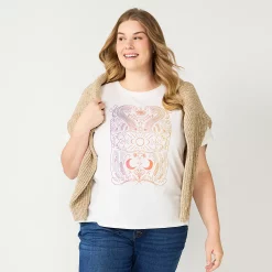 Plus Size Sonoma Goods For Life® Relaxed Graphic Tee 15 Plus Size Sonoma Goods For Life® Relaxed Graphic Tee -Kohl's store 5611932 Cream Cosmic Scene