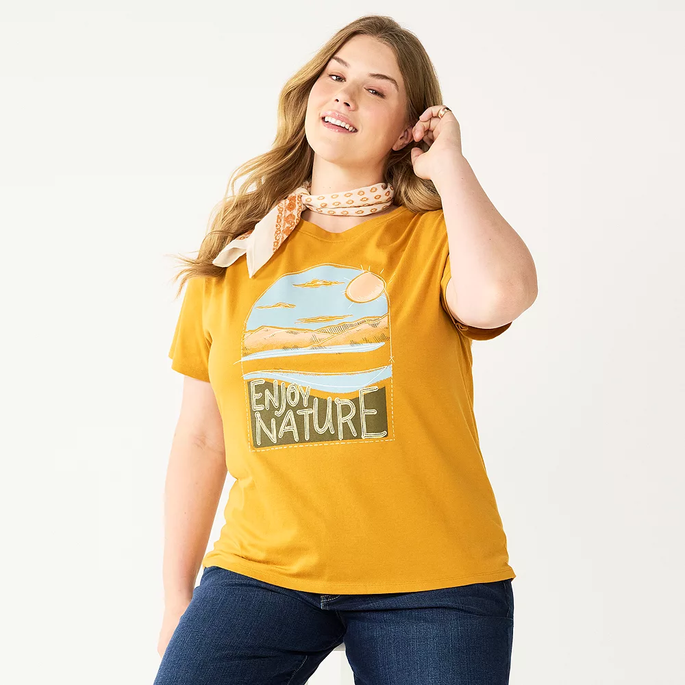 Plus Size Sonoma Goods For Life® Relaxed Graphic Tee 11 Plus Size Sonoma Goods For Life® Relaxed Graphic Tee - Image 11