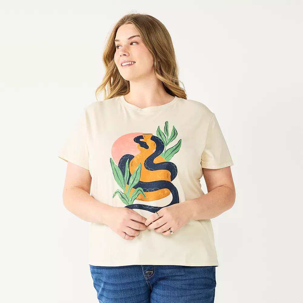 Plus Size Sonoma Goods For Life® Relaxed Graphic Tee 10 Plus Size Sonoma Goods For Life® Relaxed Graphic Tee - Image 10