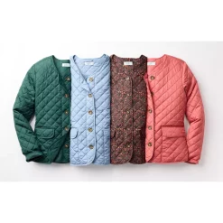 Plus Size Croft & Barrow® Quilted Snap-Front Jacket -Kohl's store 5651201 ALT2