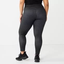 Juniors' Plus Size SO® Crossover High-Rise Sporty Leggings -Kohl's store 5664663 ALT