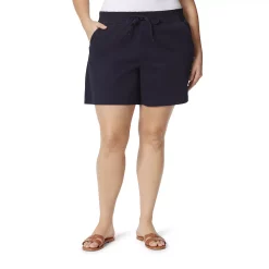 Plus Size Gloria Vanderbilt Pull-On Chino Shorts -Kohl's store 5667589 Midnight Affair