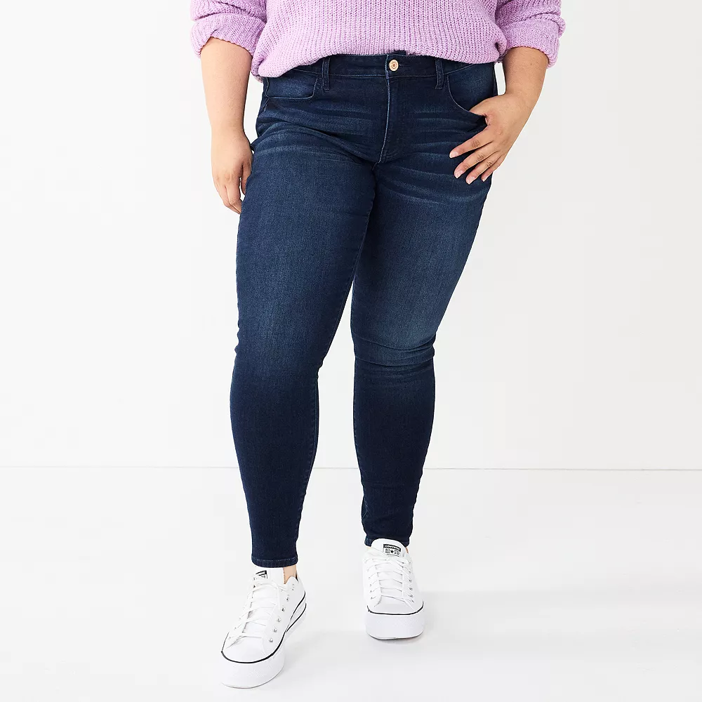 Juniors' Plus Size SO® Mid-Rise Skinny Jeggings 1 Juniors' Plus Size SO® Mid-Rise Skinny Jeggings