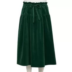 Plus Size DRAPER JAMES RSVP™ Paperbag Waist Corduroy Skirt