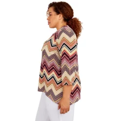 Plus Size Alfred Dunner Classics Chevron Puff Print Top 10 Plus Size Alfred Dunner Classics Chevron Puff Print Top -Kohl's store 5722146 ALT3