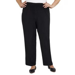 Plus Size Alfred Dunner Classics Pull-On Straight-Leg Pants -Kohl's store 5722155 Black