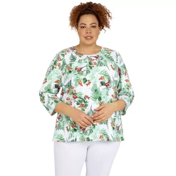 Plus Size Alfred Dunner Classics Cardinals Top