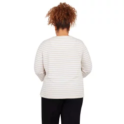 Plus Size Alfred Dunner Classics Wreath Stripe Top -Kohl's store 5722167 ALT