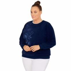 Plus Size Alfred Dunner Classics Asymmetric Floral Pullover Top 20 Plus Size Alfred Dunner Classics Asymmetric Floral Pullover Top -Kohl's store 5722178 ALT2