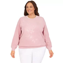 Plus Size Alfred Dunner Classics Asymmetric Floral Pullover Top 16 Plus Size Alfred Dunner Classics Asymmetric Floral Pullover Top -Kohl's store 5722178 Blush
