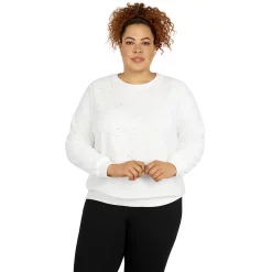 Plus Size Alfred Dunner Classics Asymmetric Floral Pullover Top 18 Plus Size Alfred Dunner Classics Asymmetric Floral Pullover Top -Kohl's store 5722178 Ivory