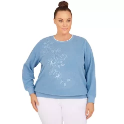 Plus Size Alfred Dunner Classics Asymmetric Floral Pullover Top 17 Plus Size Alfred Dunner Classics Asymmetric Floral Pullover Top -Kohl's store 5722178 Wedgewood