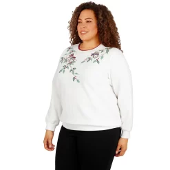 Plus Size Alfred Dunner Classics Happy Owls Pullover -Kohl's store 5722179 ALT2