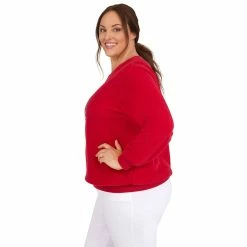 Plus Size Alfred Dunner Classics Festive Center Door Pullover -Kohl's store 5722180 ALT3