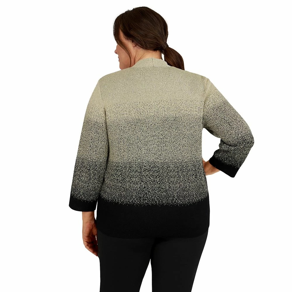 Plus Size Alfred Dunner Classics Ombre Shimmer Sweater 5 Plus Size Alfred Dunner Classics Ombre Shimmer Sweater - Image 5