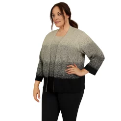 Plus Size Alfred Dunner Classics Ombre Shimmer Sweater 13 Plus Size Alfred Dunner Classics Ombre Shimmer Sweater -Kohl's store 5722184 ALT2