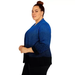 Plus Size Alfred Dunner Classics Ombre Shimmer Sweater 14 Plus Size Alfred Dunner Classics Ombre Shimmer Sweater -Kohl's store 5722184 ALT3