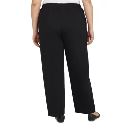 Plus Size Alfred Dunner Empire State Ponte Pull-On Straight Leg Pants -Kohl's store 5760443 ALT