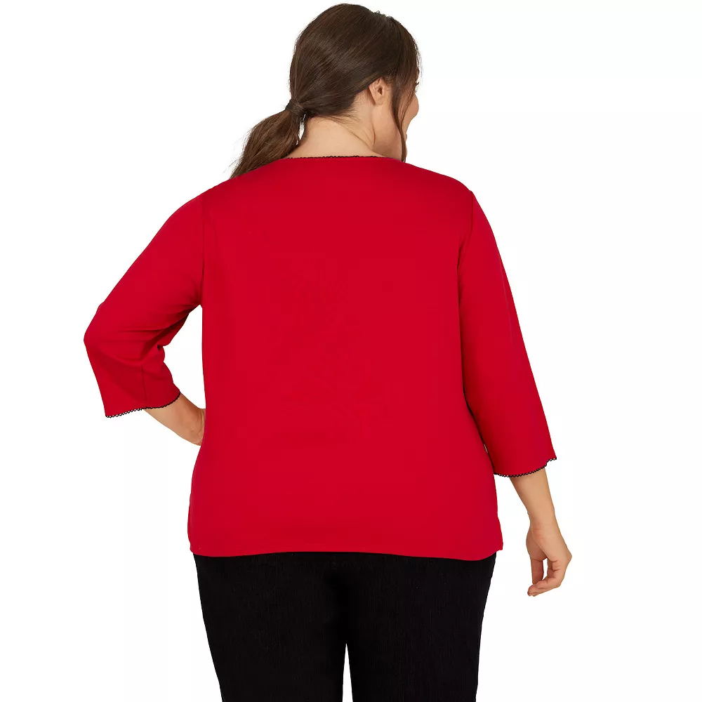 Plus Size Alfred Dunner Empire State Solid Top 2 Plus Size Alfred Dunner Empire State Solid Top - Image 2
