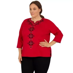 Plus Size Alfred Dunner Empire State Solid Top 7 Plus Size Alfred Dunner Empire State Solid Top -Kohl's store 5760446 ALT2