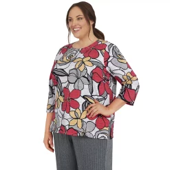 Plus Size Alfred Dunner Empire State Floral Print Top -Kohl's store 5760447 ALT2