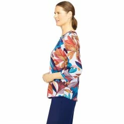 Plus Size Alfred Dunner Sloane Street Abstract Flowers Print Top -Kohl's store 5810743 ALT2