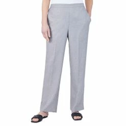 Women's Alfred Dunner Pull-On Herringbone Straight-Leg Pants