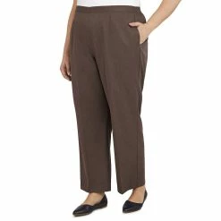 Plus Size Alfred Dunner Sorrento Pull-On Heather Microfiber Pants -Kohl's store 5847806 ALT2