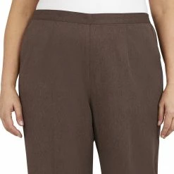 Plus Size Alfred Dunner Sorrento Pull-On Heather Microfiber Pants -Kohl's store 5847806 ALT4