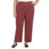 Plus Size Alfred Dunner Sorrento Pull-On Heather Microfiber Pants