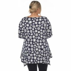 Plus Size White Mark Geometric Circle Tunic Top -Kohl's store 5908951 ALT