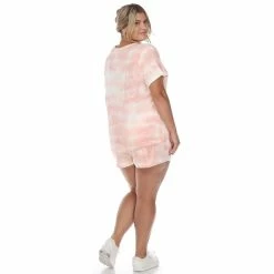 Plus Size White Mark 2-Piece Tee & Shorts Lounge Set 12 Plus Size White Mark 2-Piece Tee & Shorts Lounge Set -Kohl's store 5909061 ALT