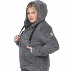 Plus Size White Mark Sherpa Hoodie 18 Plus Size White Mark Sherpa Hoodie -Kohl's store 5909066 ALT3