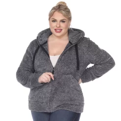 Plus Size White Mark Sherpa Hoodie 13 Plus Size White Mark Sherpa Hoodie -Kohl's store 5909066 Charcoal